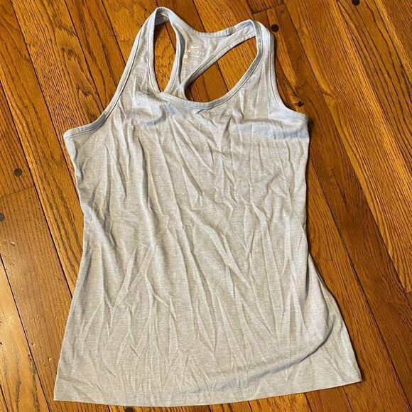 Nike dri-fit grey‎ racerback workout running tank top - Picture 4 of 4
